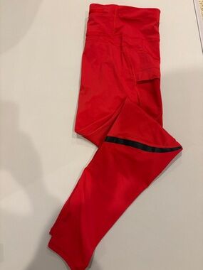 Sweaty Betty The Zero Gravity leggings, XL red EUC running Yoga side pocket